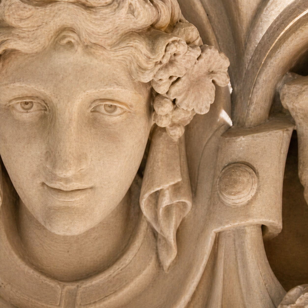 Mascaron après restauration