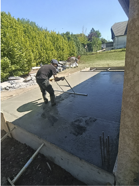 Construction murs parpaings – extension Selesta