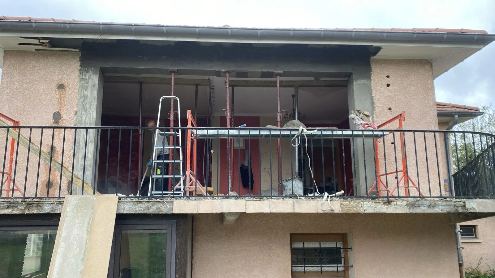 Pendant les travaux – pose IPN
