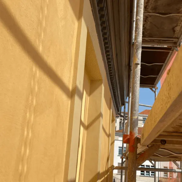 Restauration de façade à la chaux